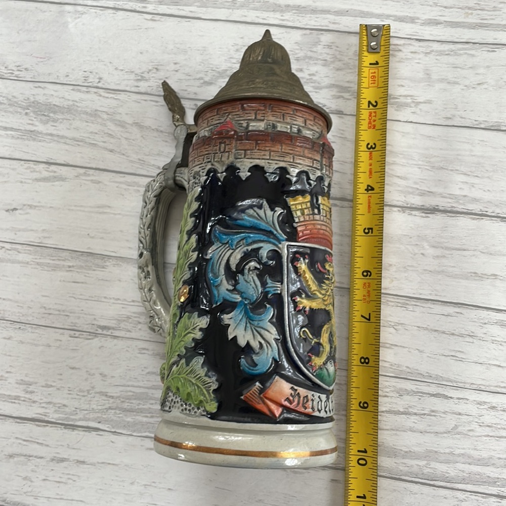 German Vintage OKTOBERFEST Heidelberg Crest Gerz beer stein - Picture 7 of 9